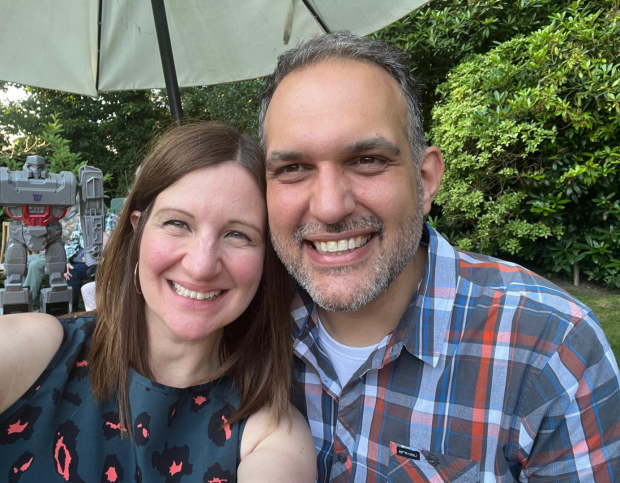 Nick with his wife - hero image