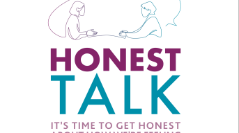 Logo with the words Honest Talk: It's time to get honest about how we're feeling