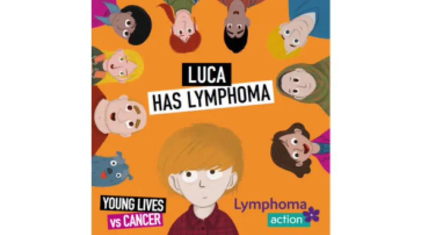 Cover of storybook 'Luca has lymphoma'