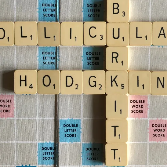Lymphoma names in scrabble format