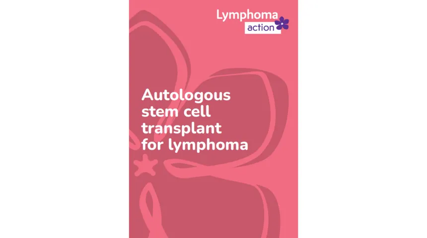 The cover of our book Autologous stem cell transplant for lymphoma